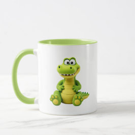 Taza Jolie image d’un crocodile rigolo.