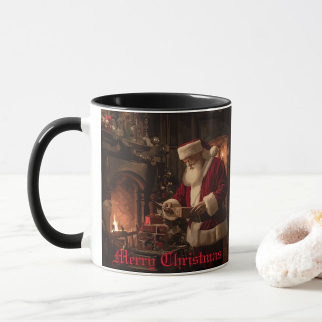 Taza Jolly Old Saint Nick (Con donut)