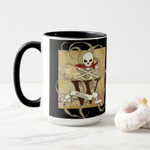 Taza Jolly Roger Monogram Inicial