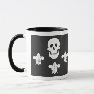 TAZA JOLLY ROGER SKULL Y LA BANDERA DE TRES LILIES