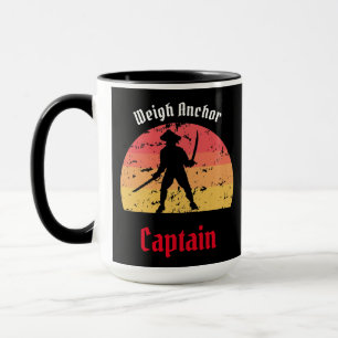 Taza Jolly Roger Sunset Pirate Ship Mug