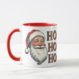 Taza Jolly Santa Ho Ho Ho Navidades Cheer