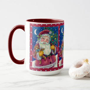TAZA JOLLY ST NICK & TEDDYBEAR, ANTIGUOS NAVIDADES DE M