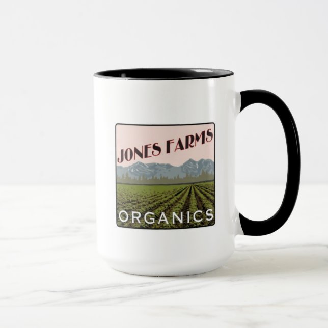 Taza Jones Farms Organics Coffee Mug (Derecha)