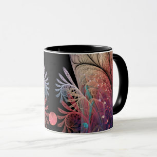 Taza Jonglage Resumen arte fractal moderno de fantasía
