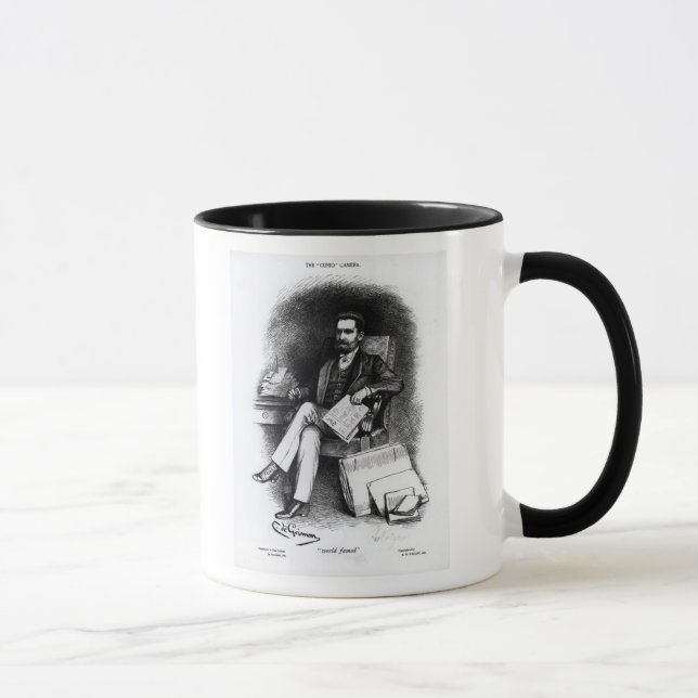Taza Joseph Pulitzer "del objeto curioso", 1887 (Derecha)