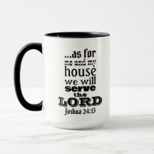Joshua 24:15 Mug del Día del Padre