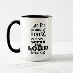 Taza Joshua 24:15 Mug del Día del Padre
