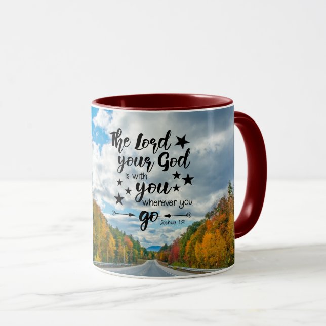 Taza Josué 1:9 Jehovah está contigo dondequiera que vay (Anverso derecho)