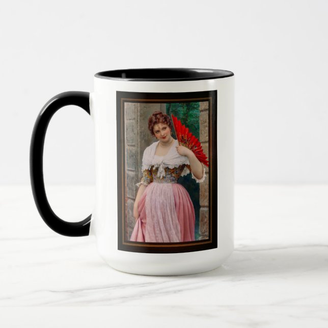Taza Joven con hincha rojo de Eugen von Blaas (Izquierda)