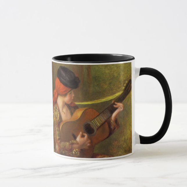 Taza Joven española con guitarra de Pierre Renoir (Derecha)