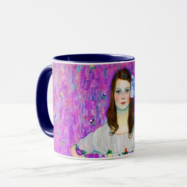 Taza Joven muchacha, Gustav Klimt (Anverso izquierdo)