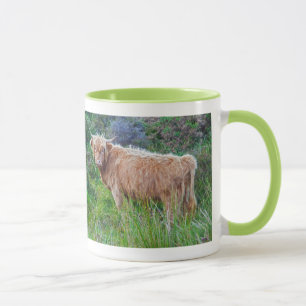 Taza Jóven vaca de la región montañosa