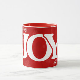 Taza JOY Elegante Navidad Roja