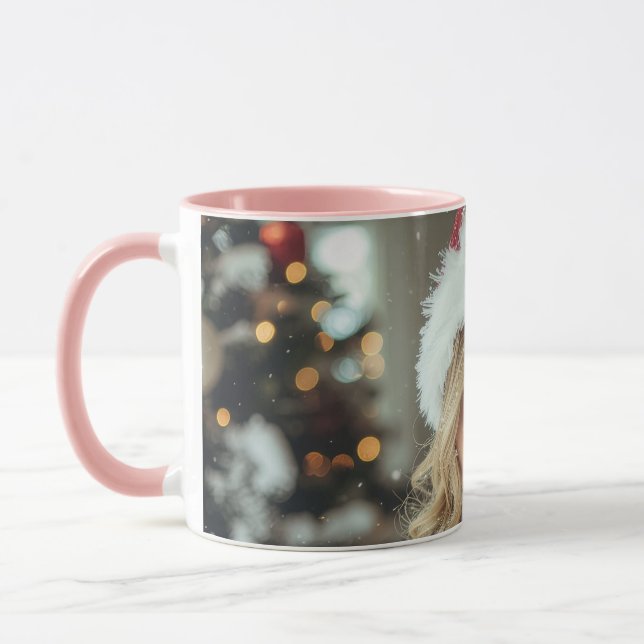 Taza JOY TO THE WORLD - Christmas Santa Girl (Izquierda)