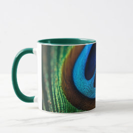 Taza Joya del pavo real