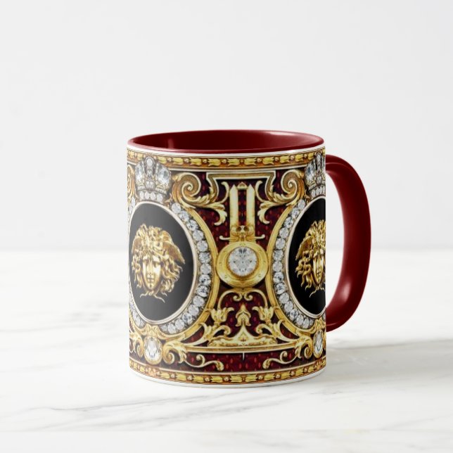 Taza Joyas de Medusa Dorada - (Anverso derecho)