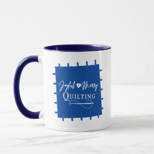 Taza Joyful and Merry Quilter Mug
