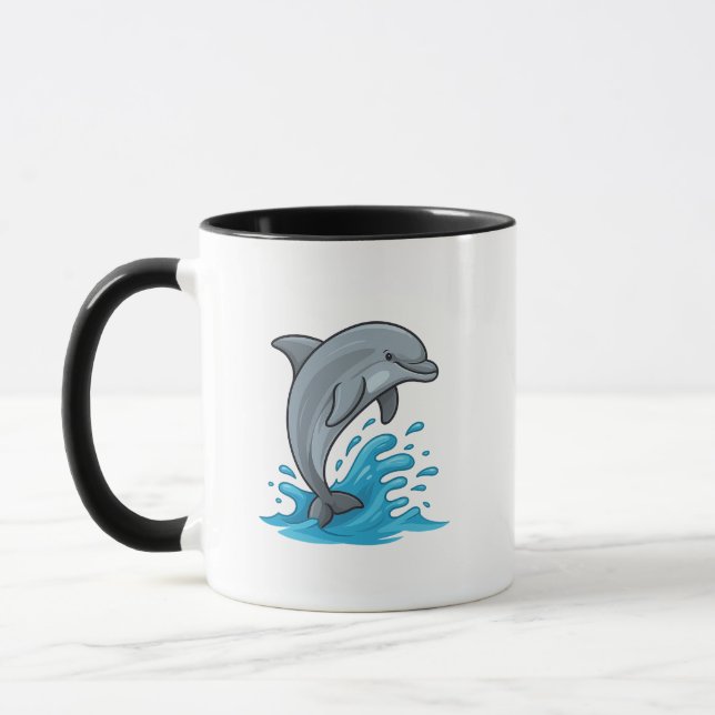 Taza Joyful Dolphin Splash - Mug (Izquierda)