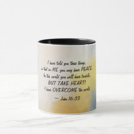 Taza Juan 16:33 He superado al mundo