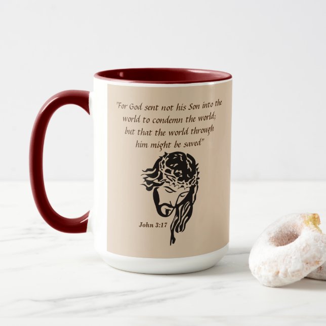 Taza Juan 3:17 (Con donut)