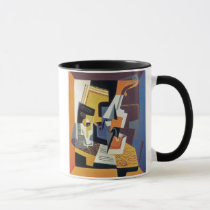 Taza Juan Gris - Violín y vaso - Arte abstracto