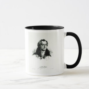 Taza Juan Wolfgang Goethe grabado por Delacroix