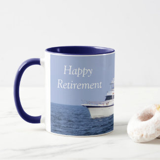 Taza Jubilación de la foto del barco