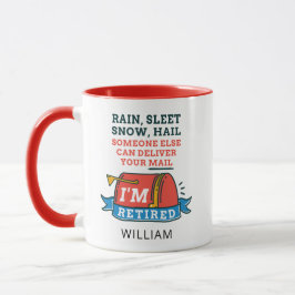 Taza Jubilación de Mailman, Personalizado de Trabajador