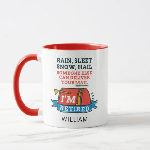 Taza Jubilación de Mailman, Personalizado de Trabajador