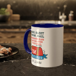 Taza Jubilación de Mailman, Personalizado de Trabajador