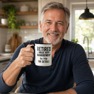 Taza Jubilación Divertida Bajo Nueva Dirección