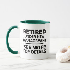 Taza Jubilado Bajo Nueva Administración Divertida Jubil