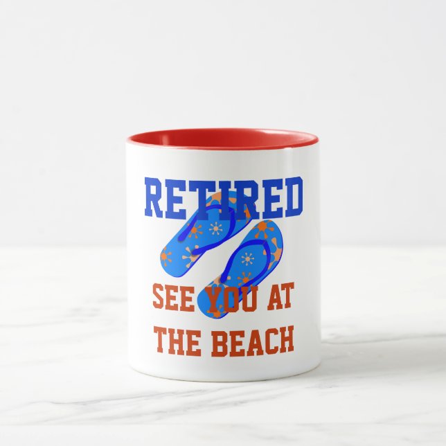 Taza Jubilado - Nos vemos en la playa (Centro)