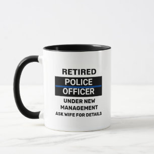Taza Jubilado Oficial de Policía Divertido Jubilado Jub