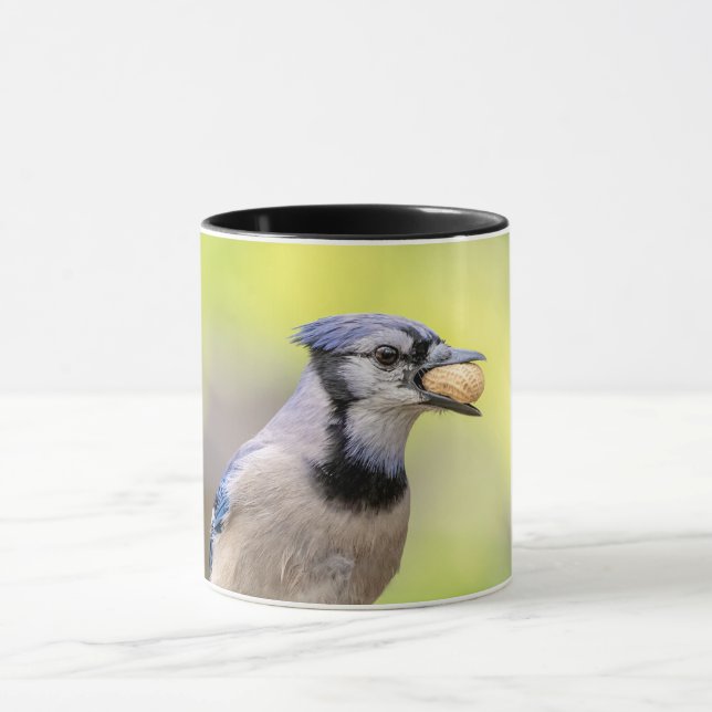 Taza Judía azul con un maní (Centro)