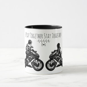 Taza Juega Juntos...Motocicleta Personalizada