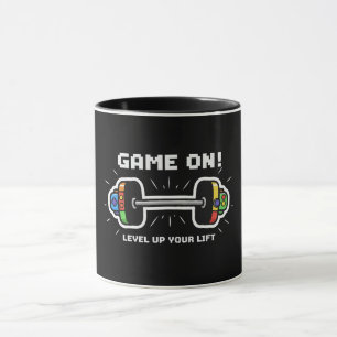 Taza Juego Activado Sube de Nivel Tu Levantamiento Dive