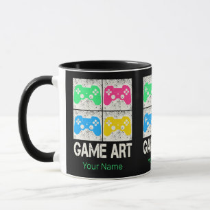 Taza Juego Art Vintage Gamepad Retro Controller Gambee
