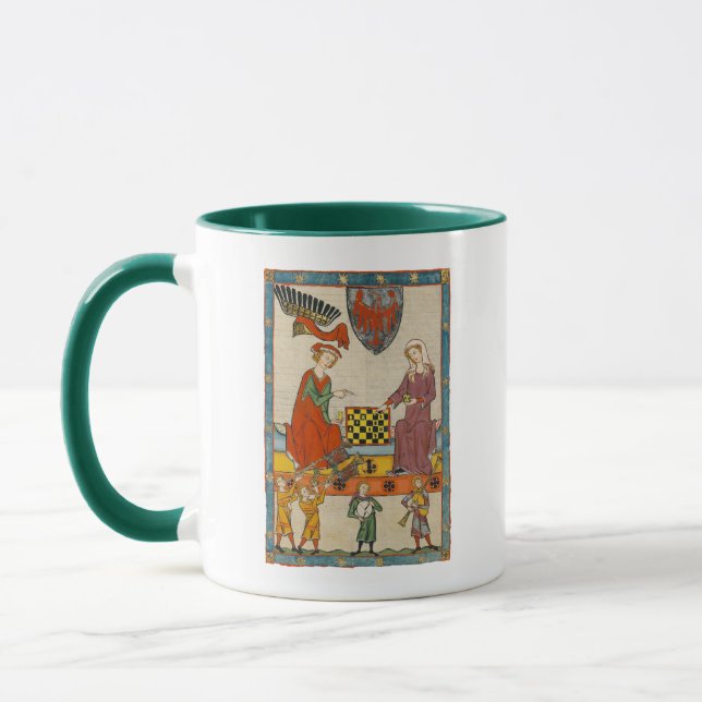 Taza Juego de Ajedrez Códice Manesse siglo XIV (Izquierda)