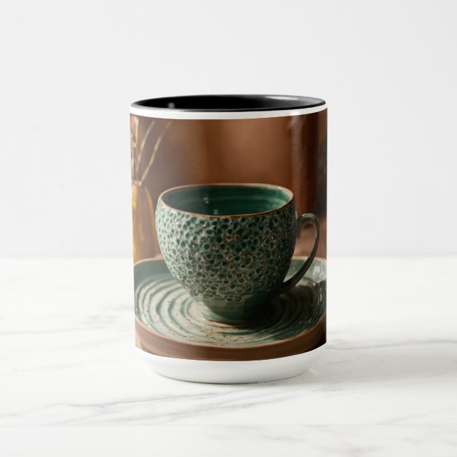 Taza "Juego de Mug Cerámico Fabricado A Mano" (Centro)