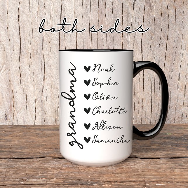Taza Juego de Mug Personalizado de Abuelo y Abuela (grandpa mug, grandma mug, personalized mug, custom name mug, gift for grandpa, gift for grandma,)