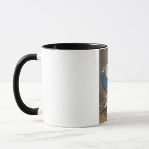 Taza Juego de pájaros jugando Mahjong