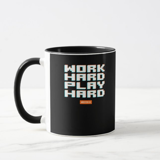 Taza Juego duro duro de trabajo Trama clásico duro (Izquierda)