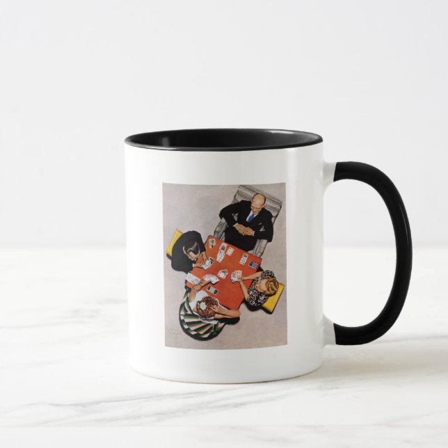 Taza Juego puente de Norman Rockwell (Derecha)