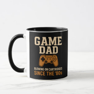 Taza Juego retro papas de cartuchos de los años 80