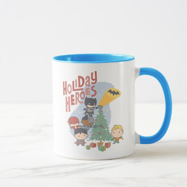 Taza Juez League Chibi Árbol de vacaciones decorando (Derecha)