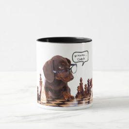 Taza Jugador de ajedrez de Dachshund