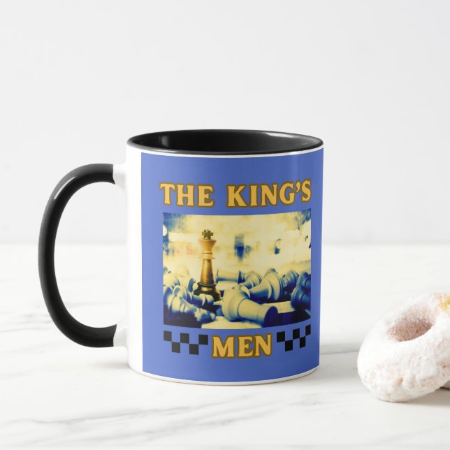 Taza Jugador de ajedrez masculino del rey (Con donut)