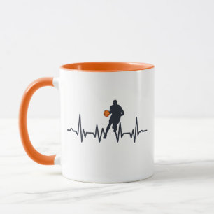Taza Jugador de baloncesto con latido lento